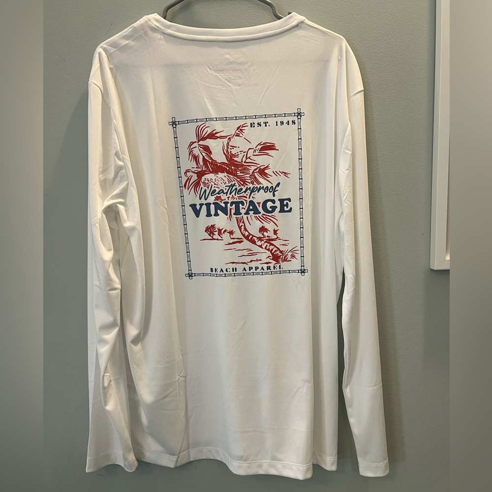 NEW WEATHERPROOF  VINTAGE “DUSTY PINK”  SIZE (XL) RASH GUARD UPF 50+